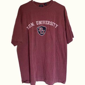 Vintage BUM equipment university college style t shirt
